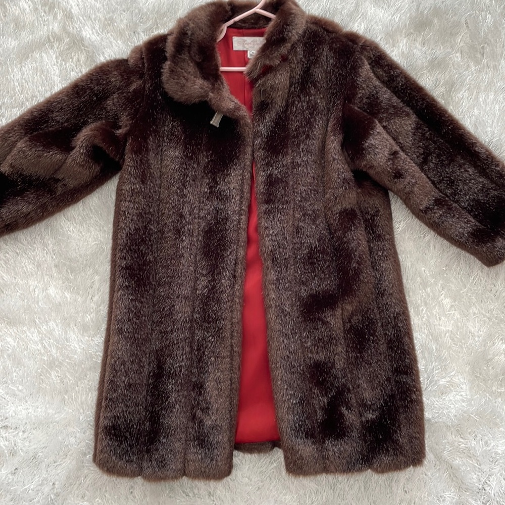 Faux fur coat